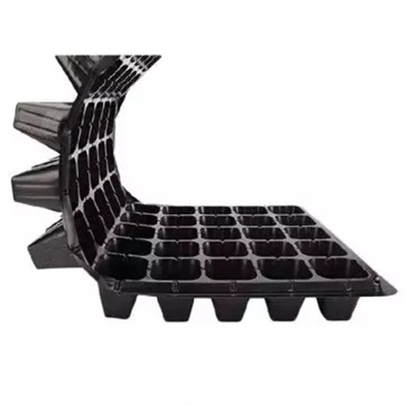 Custom Cavity Size Cavity Black PP Nutrient Bowl Hole Seedling Tray Plastic Cell Nursery Seed Starter Plant Growing Tray