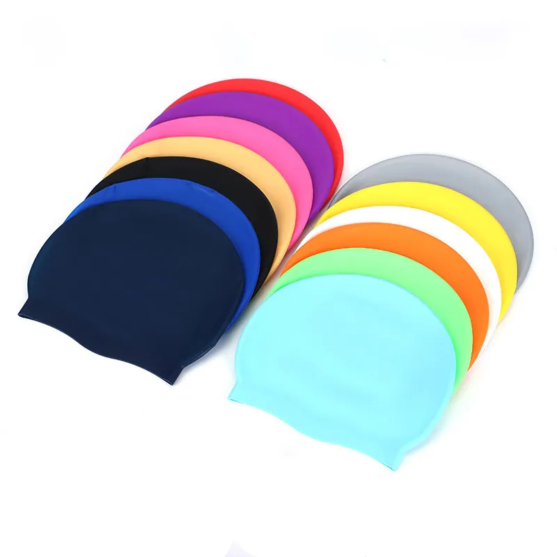 Oversized Waterproof and Comfortable Silicone Swim Cap
